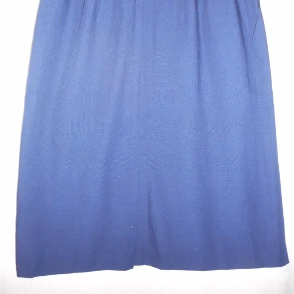 Sag Harbor Skirt Navy Blue Lined - Picture 5 of 6